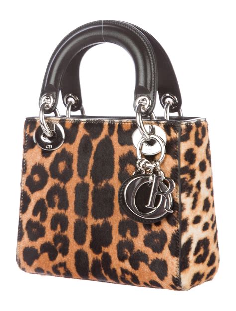 christian dior leopard bag